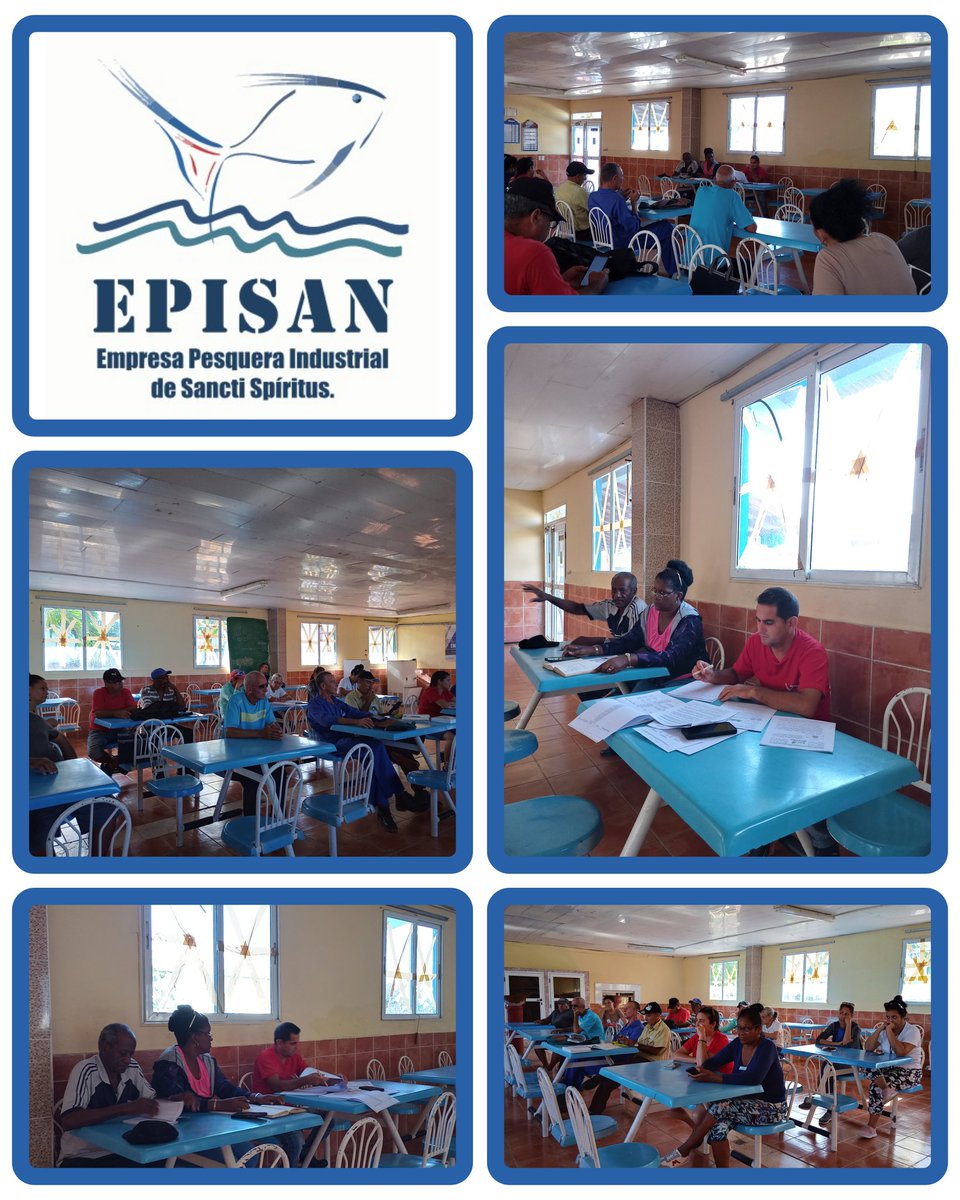 Efectuado encuentro de militantes de EPISAN <a href="/GrupoPesquero/">Grupo Empresarial de la Industria Pesquera</a> en #SanctiSpíritusEnMarcha para debatir el #ProgramaDeGobierno y <a href="/PartidoPCC/">Partido Comunista de Cuba</a> para prevenir distorsiones en la economía 🇨🇺 <a href="/AlbertoLopezcu/">Alberto López Díaz</a> <a href="/DeivyPrezMartn1/">Deivy Pérez Martín</a> <a href="/minalcuba/">Ministerio de la Industria Alimentaria de Cuba</a> <a href="/SanctiSpiritus1/">Gobierno Provincial #SanctiSpíritus</a> <a href="/CTC_ProvinciaSS/">CTC Provincial Sancti Spíritus</a>