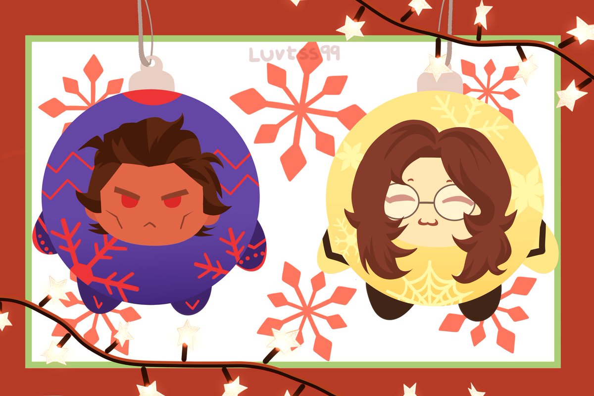 luvtss99's tweet image. some comms of the Christmas YCH 
#MiguelOhara still slots open ❤️💚