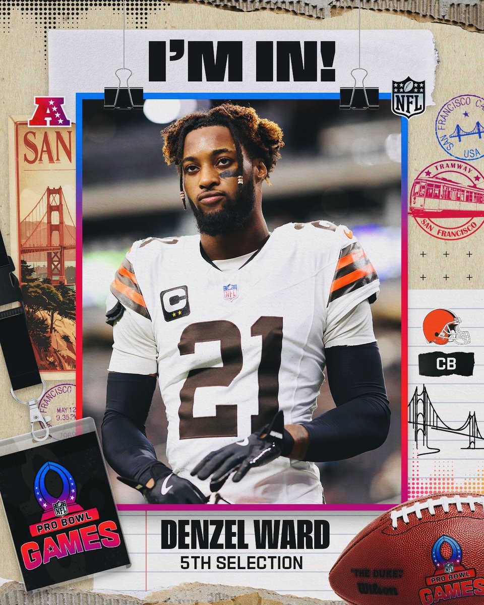 denzelward's tweet image. Thank you to all my fans, the Players and Coaches in the NFL for voting me in and helping me make History in being the First @clevelandbrowns Cornerback to make 5 total Probowls in their playing career here. I’m forever grateful❤️, a lot of blood, sweat and tears has gone in over…