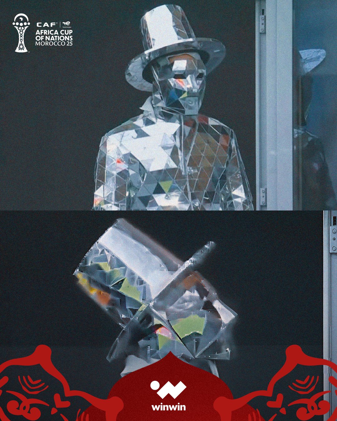 مشجع من نوع خاص في مباراة السنغال وبوتسوانا 