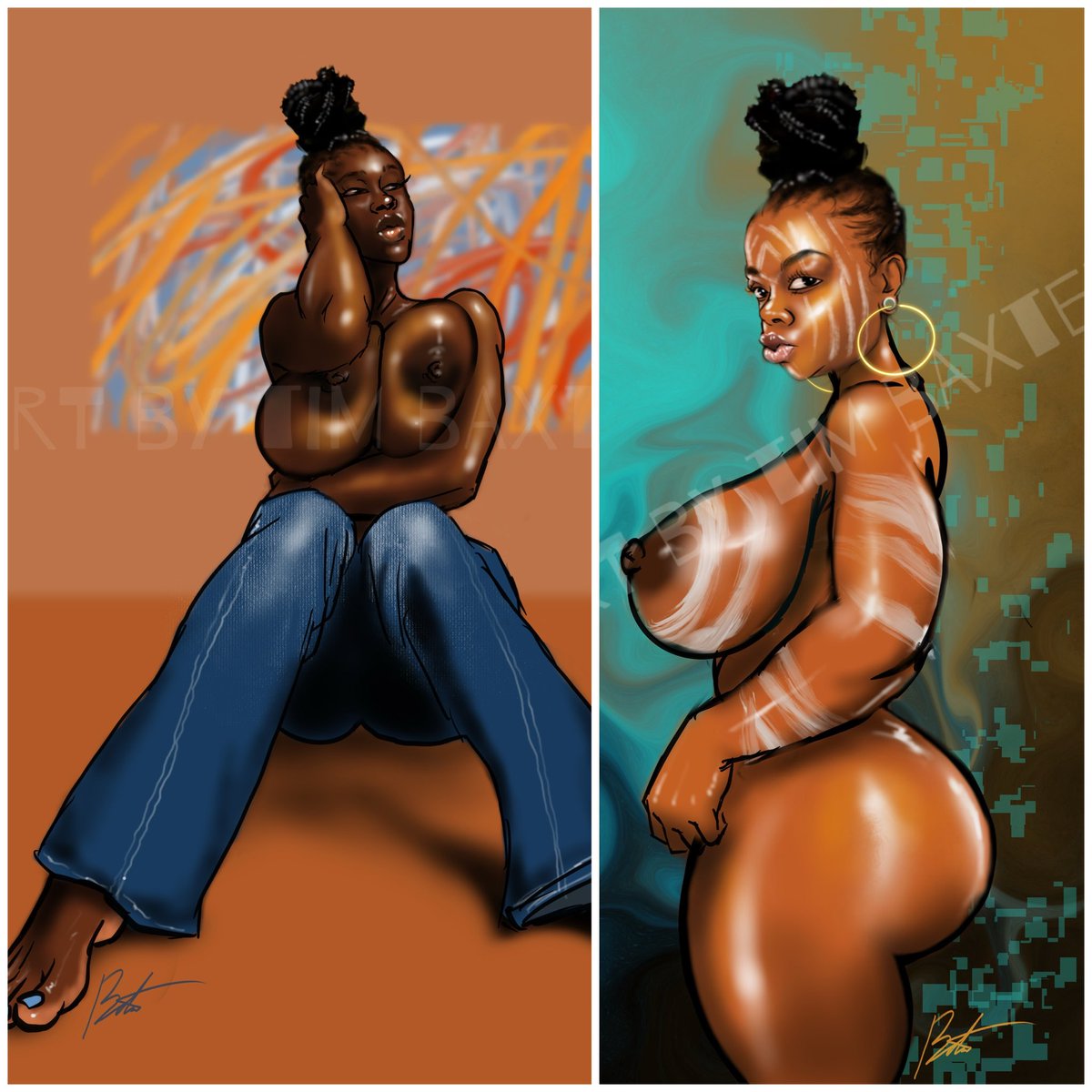 Ancestral hips. Modern gaze.
Nothing accidental here.