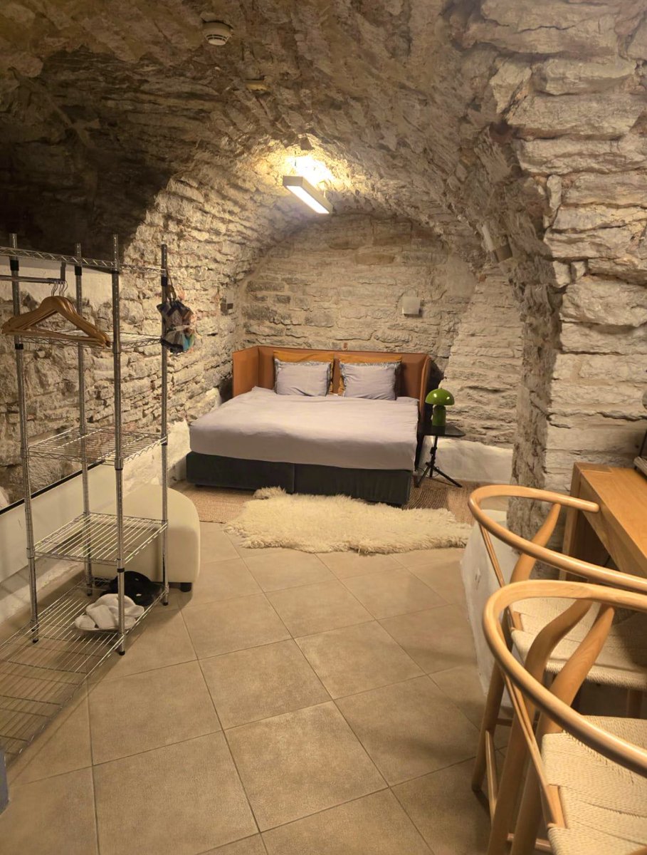 Next Ferry- to Tallin! I loved our cosy underground Airbnb 🥰