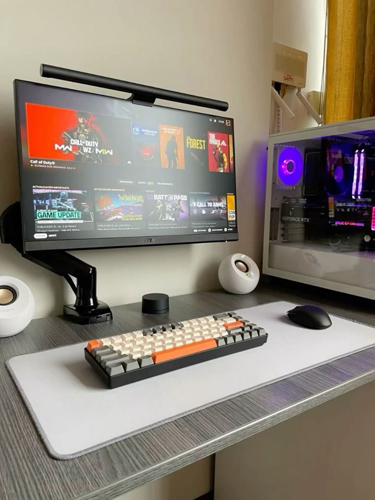SetupScape's tweet photo. Colorful Budget Gaming Setup (Clean & Simple) 💡🕹️
Affordable and clean single-monitor gaming setup with vibrant RGB vibes 🌈🎮 Perfect for small spaces and budget builds — simple, stylish, and functional 🖥️✨ #BudgetGamingSetup #RGBDesk #CleanGamingRig #GamingOnABudget https://t.co/gazr5oZFFw