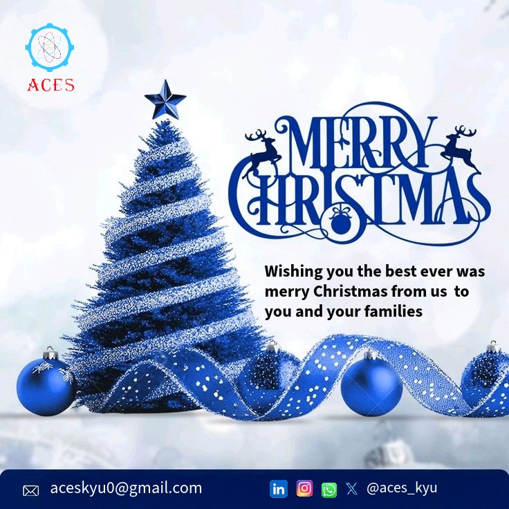 🎄✨🎁 Season’s Greetings from ACES 🎁✨🎄
As we celebrate this beautiful season, we wish you and your families a Merry Christmas filled with joy 😄, peace 🕊️, love ❤️, and endless blessings 🌟. Thank you for the support, teamwork 🤝, and shared growth throughout the year