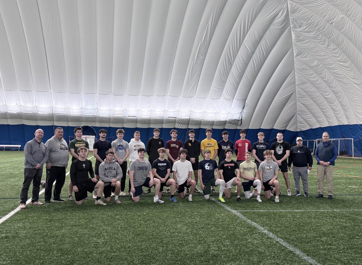 NateShaffer17's tweet photo. Had a good time competing for a spot in the Big 33 game. Thank you @CoachBrettMyers for nominating me. @KickItJZ https://t.co/cxPLHJFBJ0