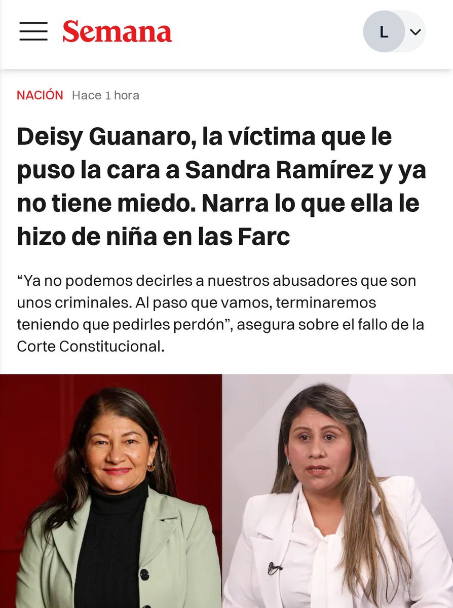 Levanten la mano 🙋 los que consideran que la guerrillera Sandra Ramirez debería estar presa y no libre ganando 48 millones y creyendose adalid de la moral