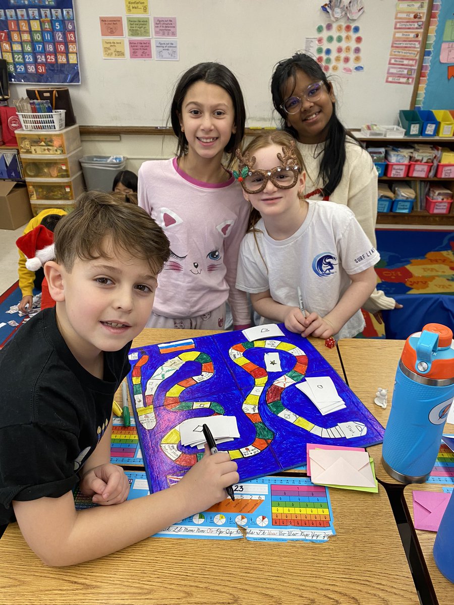 Playing the Colonial America board games we created. <a href="/NorthSideEW/">North Side School</a> #ewlearns