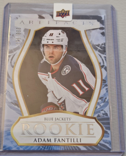 JerseyRips's tweet photo. ***NEW LISTING*** #CBJ 
2023-24 Upper Deck Artifacts | Adam Fantilli | Rookie | Redemption | /999
https://t.co/RZZPdQWi5S
#AdamFantilli #upperdeck #nhl #artifacts #bluejackets #michiganwolverines https://t.co/fGh2glrkHz