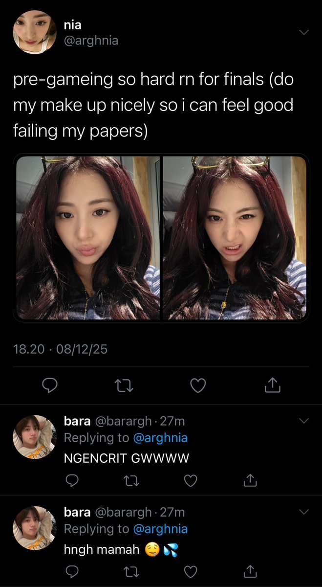 dwellinglove's tweet photo. beomgyu & yunjin few tweets au #kiruma #beomjen #baia, 🔞
bara, nia, dan alasan kenapa mereka jomblo (kind of) https://t.co/0ET8TMHndG