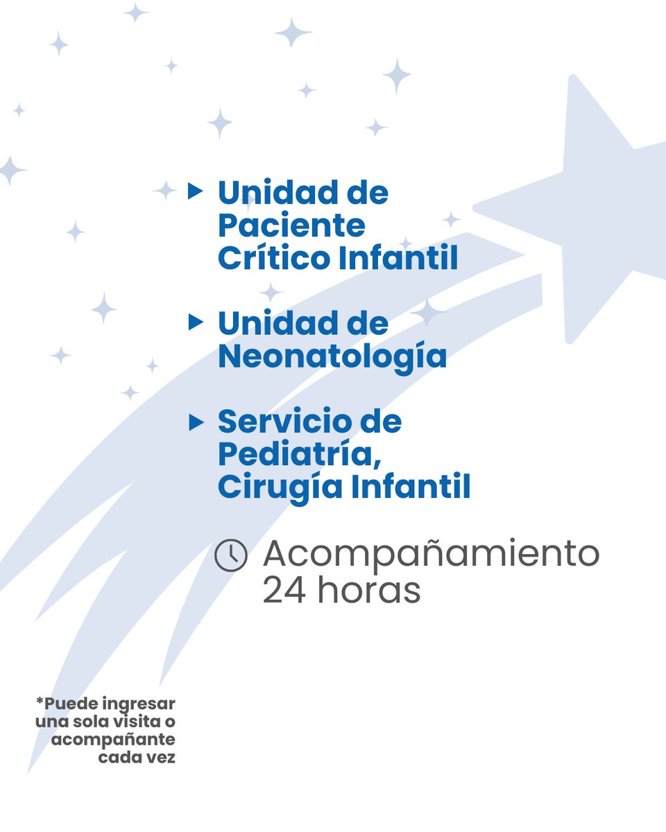 Revisa estos 𝗵𝗼𝗿𝗮𝗿𝗶𝗼𝘀 𝗽𝗮𝗿𝗮 𝗮𝗰𝗼𝗺𝗽𝗮ñ𝗮𝗿 𝗮 𝘁𝘂 𝗳𝗮𝗺𝗶𝗹𝗶𝗮𝗿 𝗵𝗼𝘀𝗽𝗶𝘁𝗮𝗹𝗶𝘇𝗮𝗱𝗼 estas fiestas de Navidad y Año Nuevo. Recuerda que solo podrán ingresar dos personas, realizando un intercambio entre ellas ✅