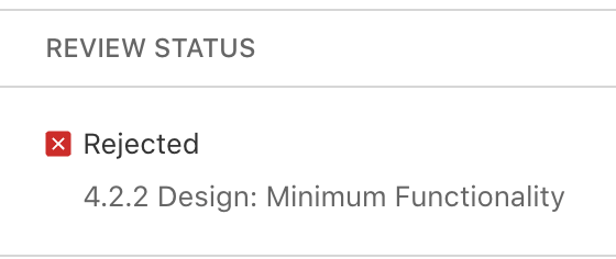 NickPushPixel's tweet image. 5th app store submission rejected. I'm not sure they're even looking at it at this point.