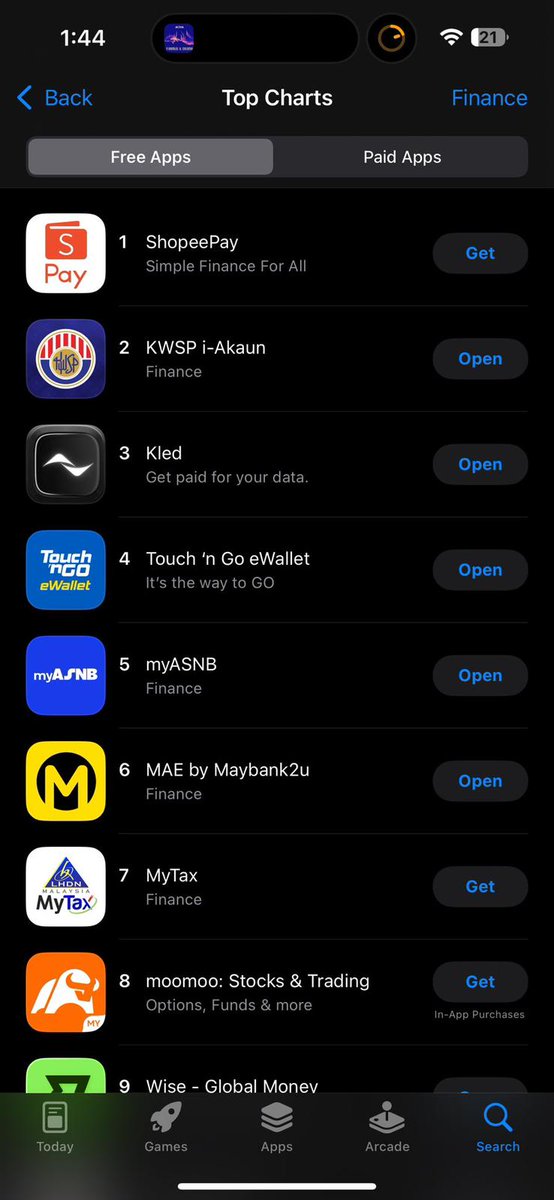 avipat_'s tweet image. Kled is currently charting top 3 in finance on the Malaysia app store for the last few days (was number 1 for a short period, we'll be back). It's going viral in all of Asia rn.

We've bottlenecked uploads to only come from newer Apple Devices, quality of uploads couldn't be any…