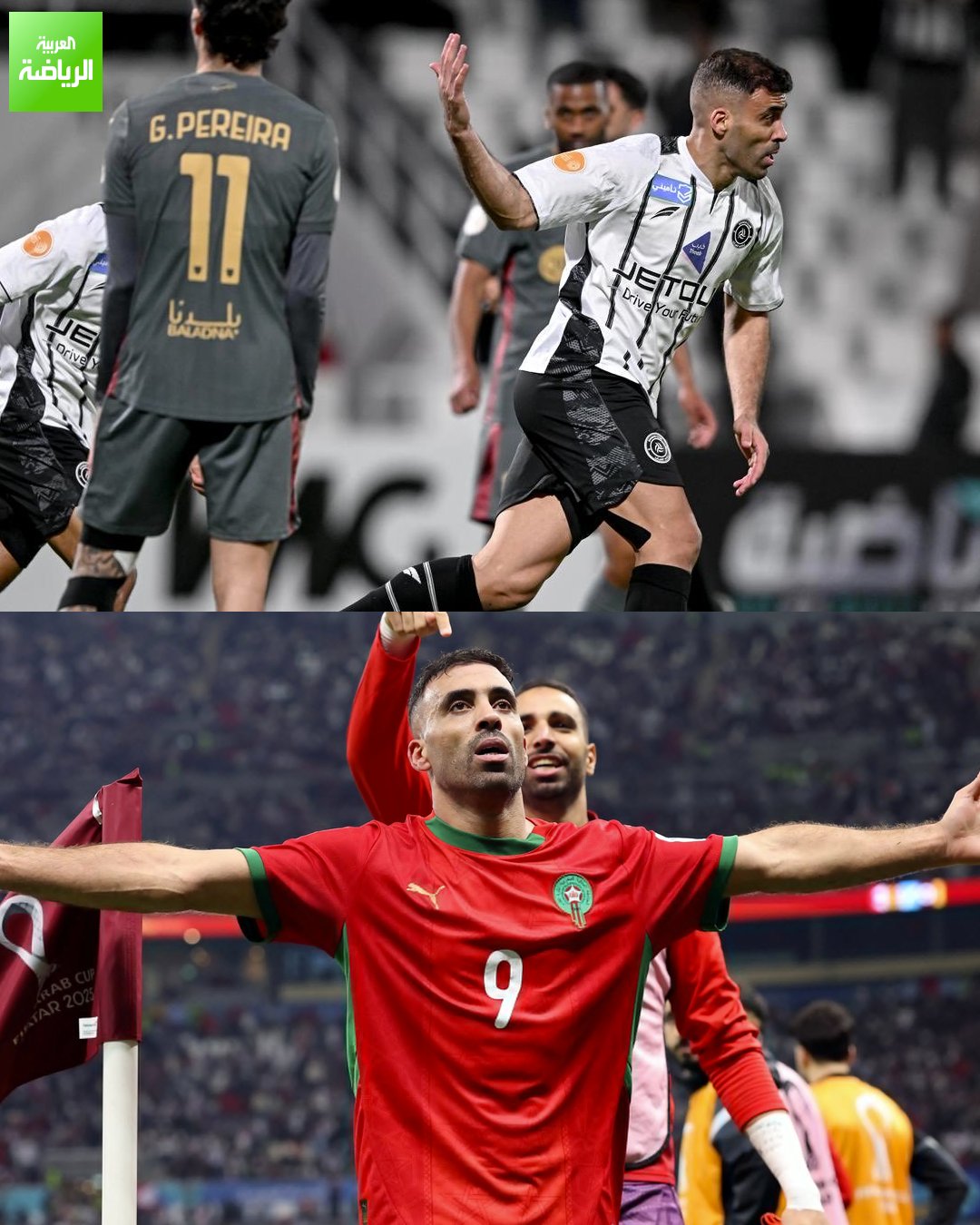 عبد الرزاق حمد الله في آخر 3 مباريات مع الشباب ومنتخب المغرب: الريان القطري: هدف + صناعة. الأردن: شارك كبديل وسجّل هدفين. الإمارات: هدف + صناعة. أيام استثنائية يعيشها النجم المغربي في الفترة الأخيرة 