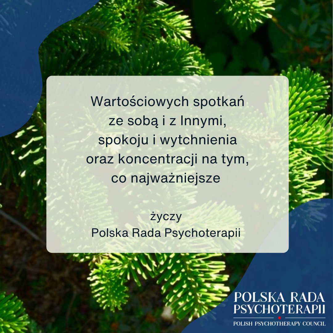 Niech ten szczególny czas stworzy przestrzeń do zatrzymania i odbudowania energii potrzebnej do dalszych działań na rzecz dobrej regulacji zawodu #psychoterapeuta