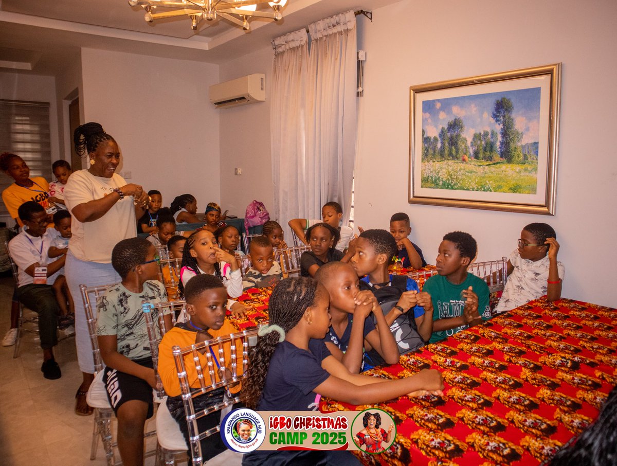 igbotoons's tweet photo. Every day at the Igbo Christmas Camp reminds us why this work truly matters.
Seeing both our children and adults listen, participate, speak up, and proudly connect with their roots has been incredible.  
Enroll your children in our fun and flexible online Igbo school today. https://t.co/40kcACQPLb