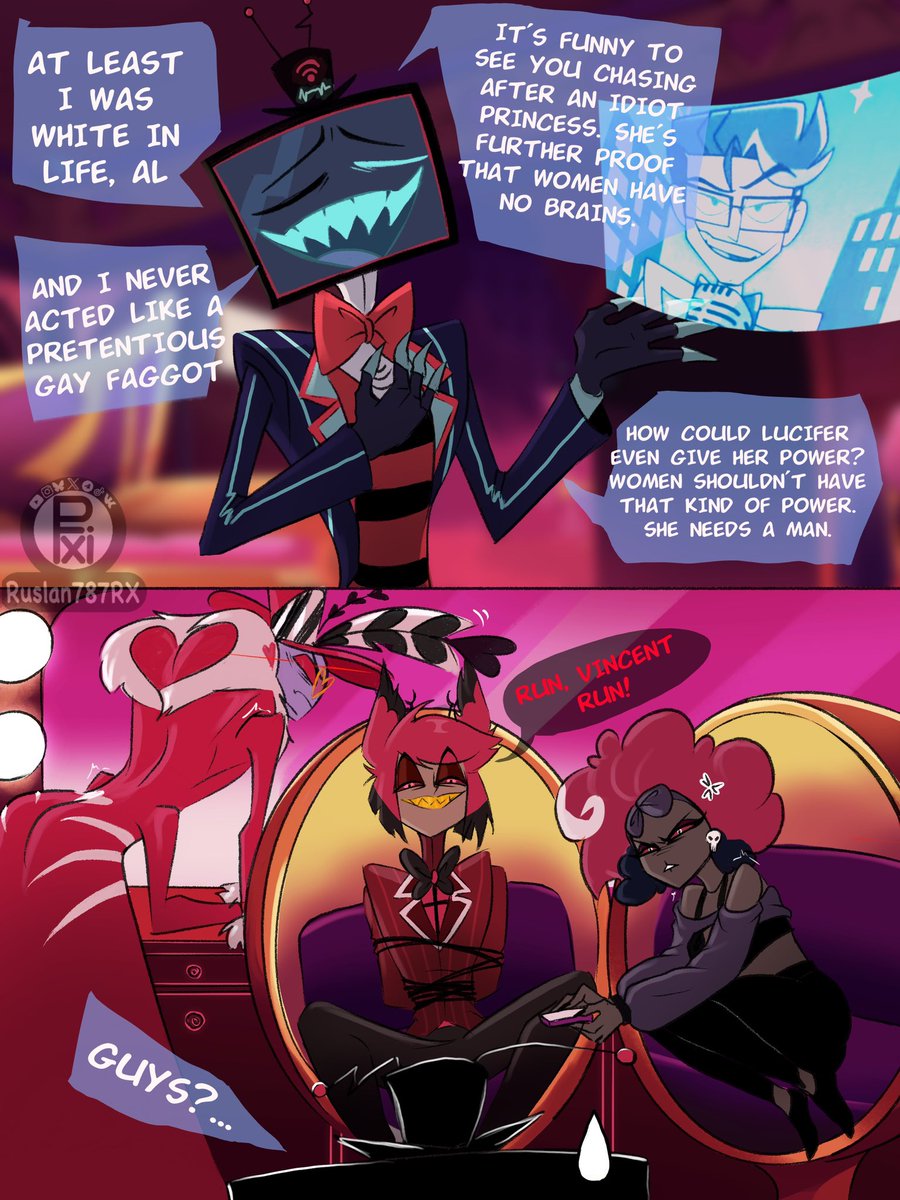 Ruslan787RX's tweet image. #HazbinHotel #HazbinHotelVox #voxal #Voxval #VEES #HazbinHotelVees #hazbinhotelseason2
