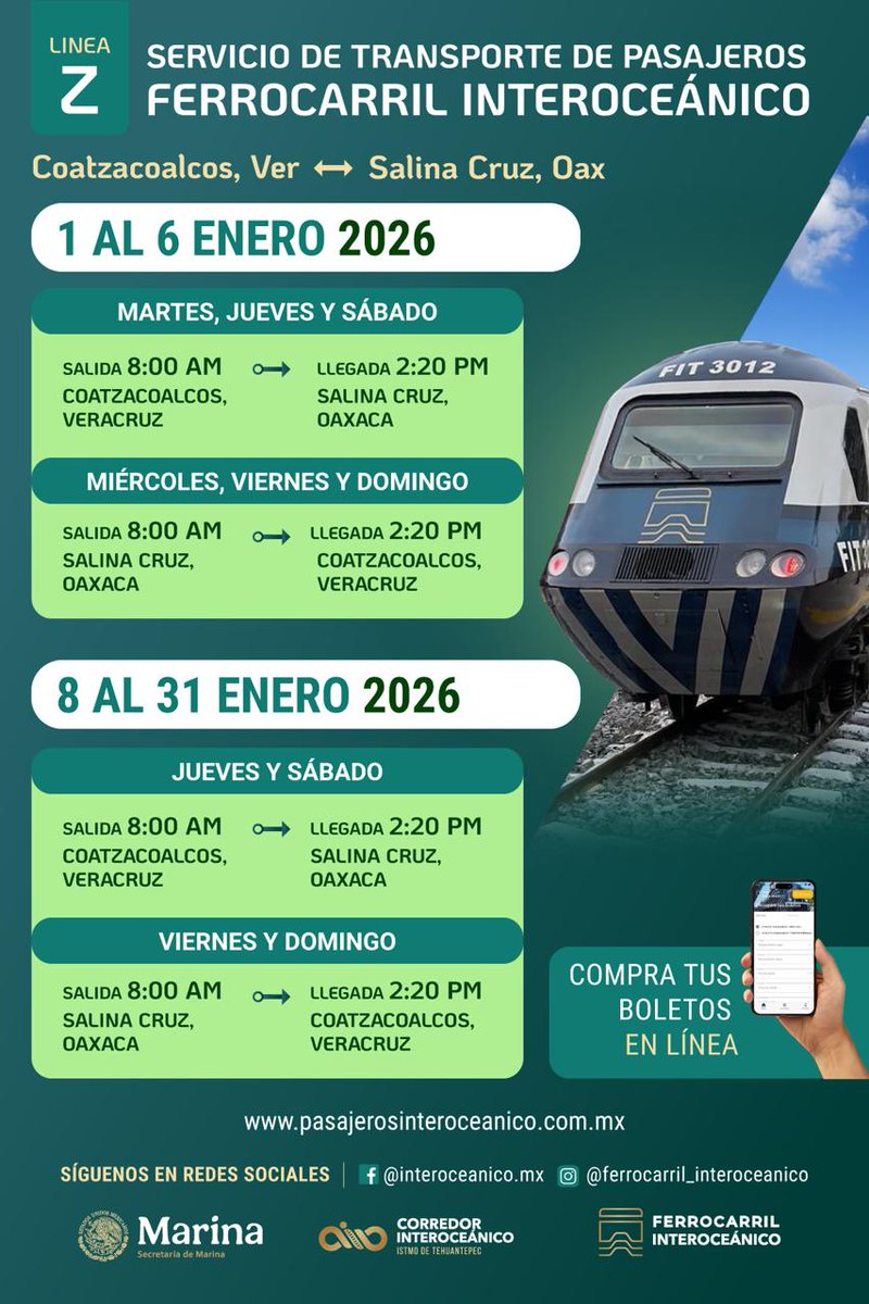 Ferrocarril Interoceánico tweet media