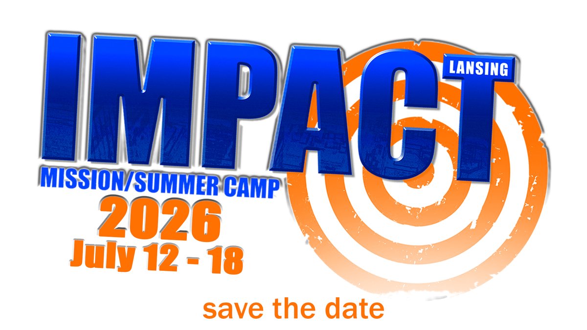 Save the date!
Impact Lansing will take place July 12-18, 2026. If you're in 6-8th grades and are part of our middle school group at South, save the date on your calendars now! More information about how to apply to this mission trip/summer camp will come later.