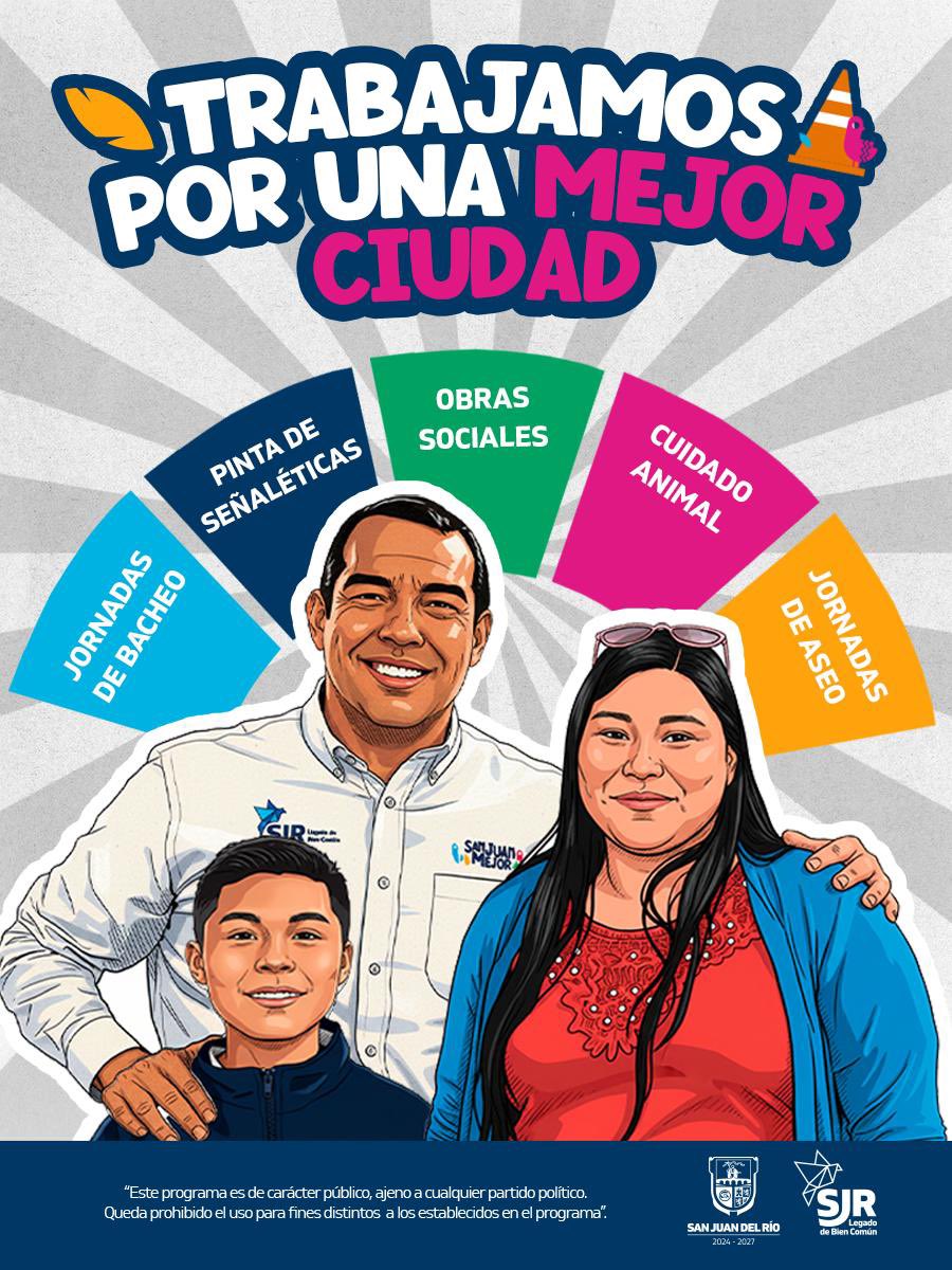 Por las familias sanjuanenses seguimos trabajando en programas, servicios y apoyos que nos ayudan a construir un mejor San Juan.
Que ustedes participen en cada uno de ellos nos permite avanzar con acciones para todas y todos. #LegadoDeBienComún