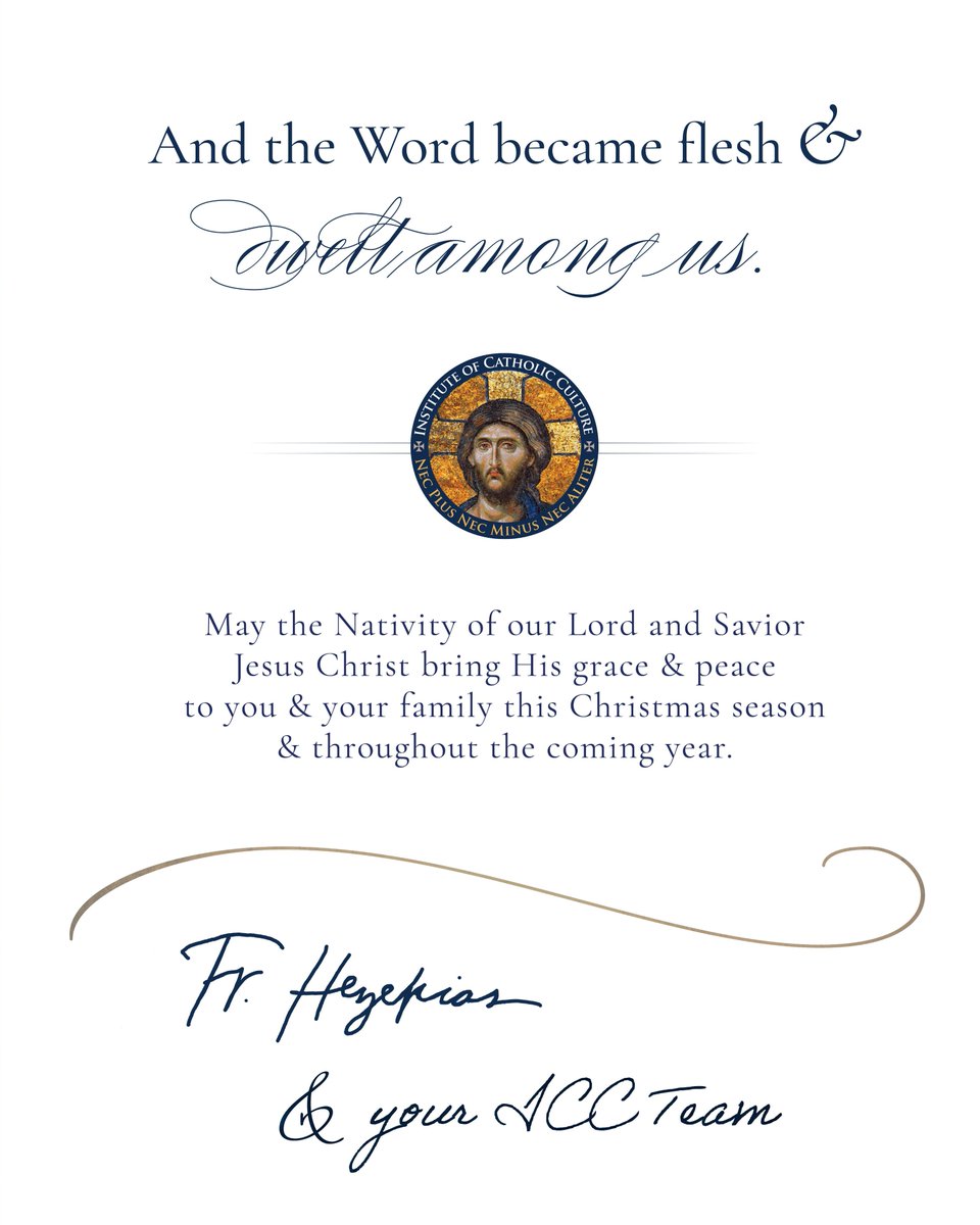 "Heaven and earth are united today, for Christ is born! Today God has come upon earth, and mankind gone up to heaven." — St. John Damascene

Read the beautiful  sermon of St. Leo on the Nativity: InstituteofCatholicCulture.org/nativity-2025

#CatholicX #Christmas