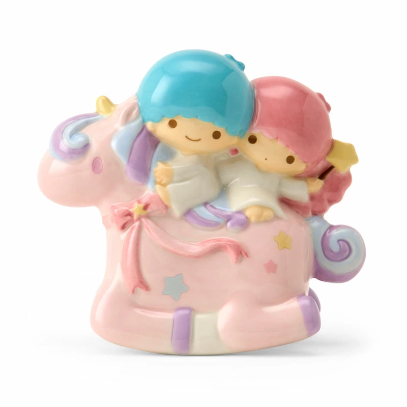 リトルツインスターズ 時物物　貯金箱　陶器　キキララ サンリオ　レトロ