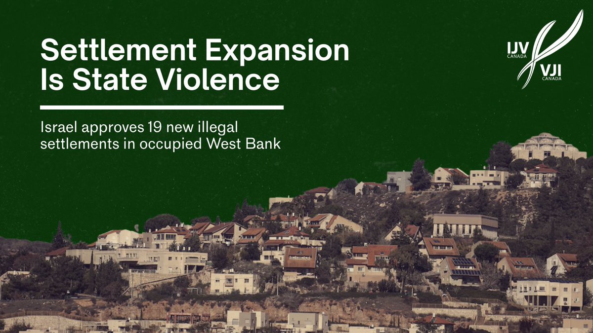 Canada says it “strongly condemns” Israel’s approval of 19 new illegal settlements, but condemnation without consequences is meaningless.

As Anita Anand invokes international law and a two-state solution, Canada continues business as usual: free trade, diplomatic cover, and zero