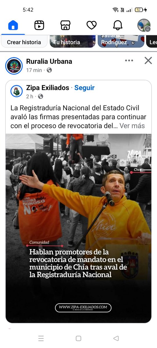 Bueno mi Bogotá querida.
Si pudo Chía, nosotros y nosotras podemos.
Revocar a Galán es lo que me necesita está ciudad.
Gran trabajo el que desarrollan en chía dónde están los compás de <a href="/RuraliaUrbana/">Ruralia Urbana</a>