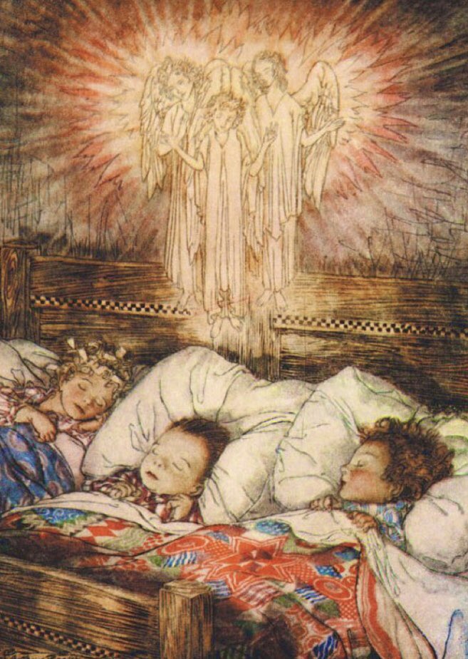 The Night Before Christmas, by Arthur Rackham, 1931. #ChristmasEve #Christmas  #Yule #BookChatWeekly  #illustration