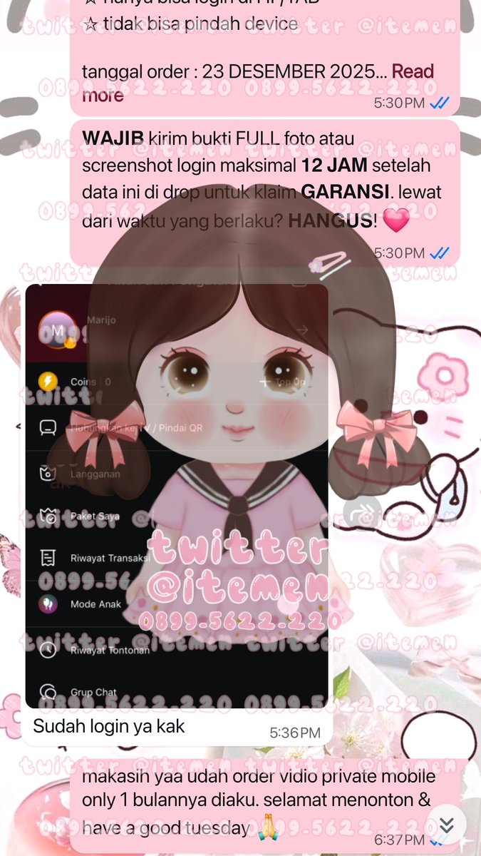 itemen's tweet image. 10.229 cap-cut private 1 bulan
10.230 can-va member 1 bulan
10.231 can-va designer 1 hari
10.232 vi-dio private mobile 1 bulan