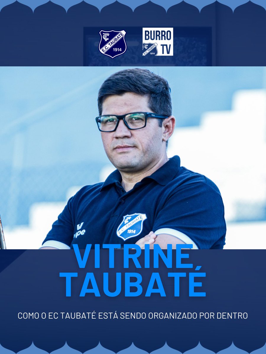 ectaubate's tweet image. Está no ar o primeiro Vitrine Taubaté, programa da Burro TV que mostra o que está sendo feito pela diretoria nos bastidores, confira: youtu.be/N_TC10bs06E?si…

#OrgulhoDeSerTaubaté
