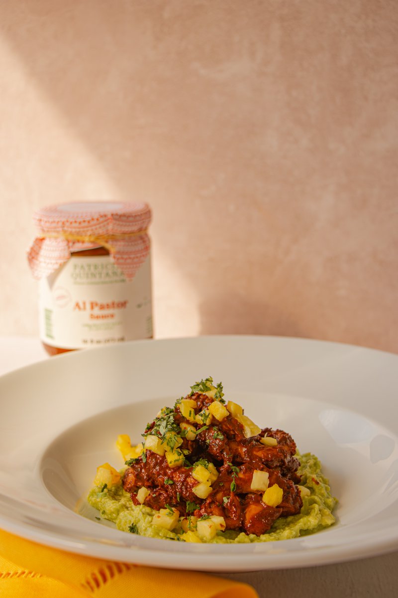 Contemporary Mexican cuisine by Patricia Quintana: succulent octopus coated in her iconic Al Pastor Sauce—spice, chile, and subtle sweetness in perfect balance.

Patriciaquintana.store