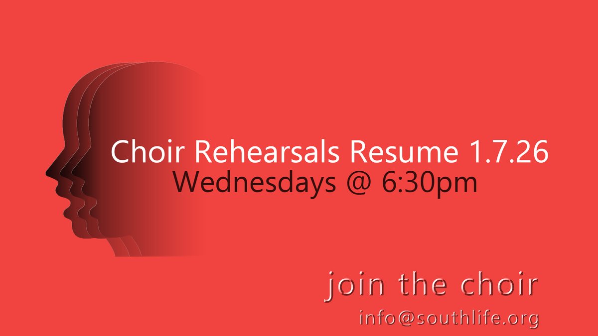 Choir rehearsals resume on January 7th. We will be preparing for three different goals: 1) the regular season Sunday anthems 2) the pre-Easter concert 3) The "Hallelujah Chorus" from Handel's Messiah for Easter Sunday. Come join the choir for one or all of these things.