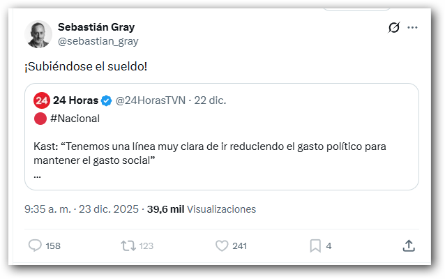 Sorprende q este 🤡🤡-zurdo embustero de <a href="/sebastian_gray/">Sebastián Gray</a> continúe impartiendo "docencia" en la PUC <a href="/ucatolica/">Universidad Católica</a>; el otro día funando a un alumno, hoy faltando a la verdad descaradamente, un carajo!