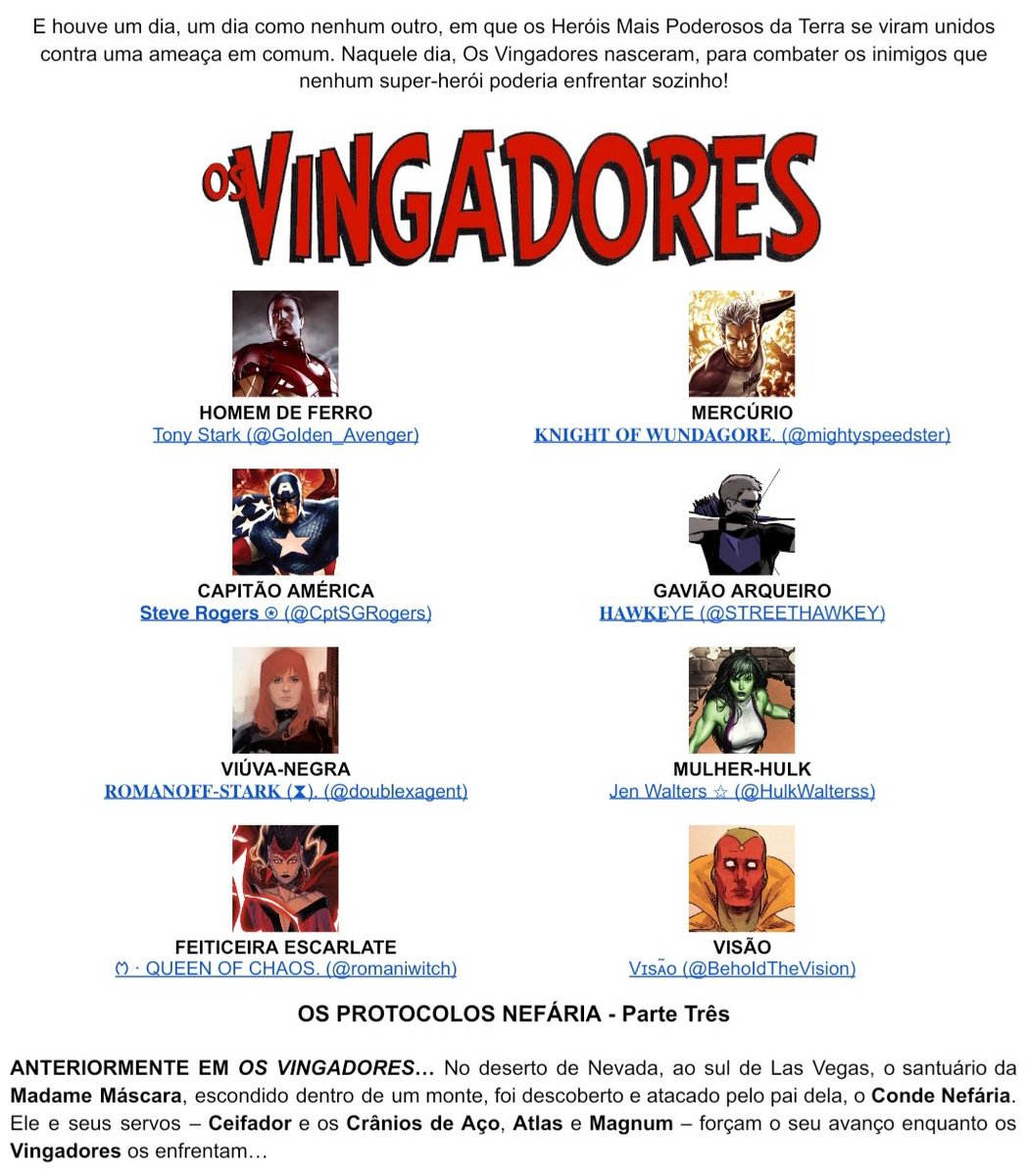 HouseOfldeas's tweet image. OS PROTOCOLOS NEFÁRIA - Parte Três

Uma história dos Vingadores!

Leia: docs.google.com/document/d/1Rj…
