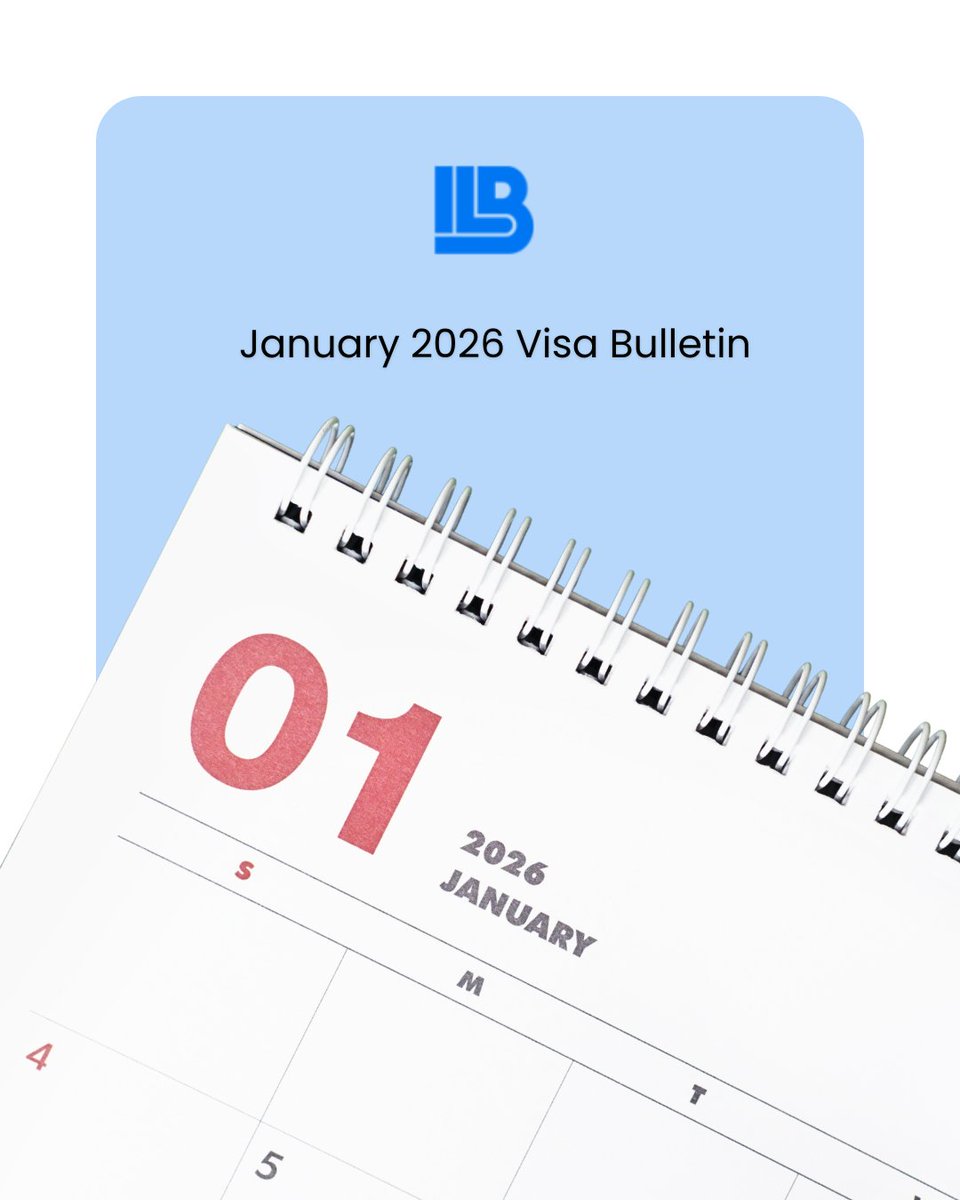 ILBSG_LLP's tweet image. The U.S. Department of State released the January 2026 visa bulletin. Check the latest on immigrant visa availability for December 2025.

Read more here: bizlegalservices.com/2025/12/18/jan… #VisaBulletin #ImmigrationNews