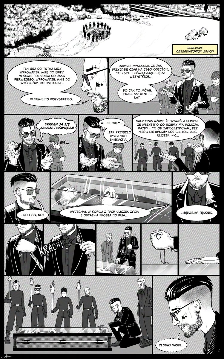 No oczywiście kurwa, że musiałam skończyć komiks akurat jak już wskrzesili Vaskiego... classic😭
Ale chociaż wspomnijmy jeszcze raz te piękne przemówienie Albercika na obserwatorium Prayge

#revGG #revGGart
...Yumi, polecam wyjąć chusteczki 🙃