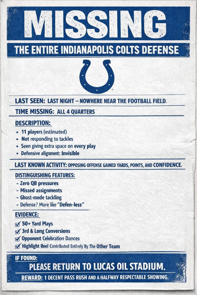 hedcrasher's tweet photo. Hard to believe how this season started for it to end up here. Last night was embarrassing. It is time for change. @cirsay
#colts #indianapoliscolts #nfl #MondayNightFootball https://t.co/LZF7eK3hRx