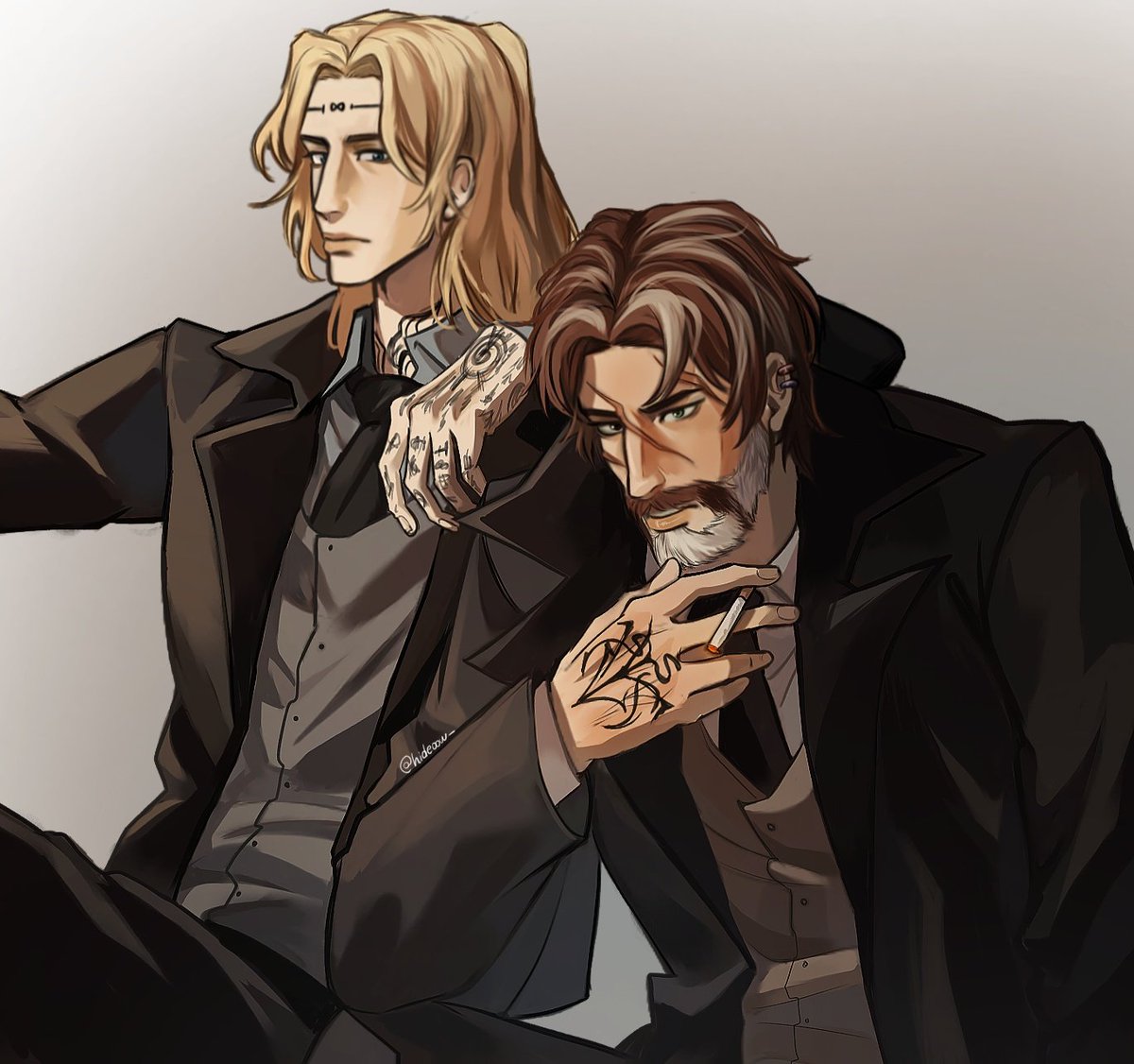 hideoow_'s tweet image. arthur e dante!! #HEXATOMBE
