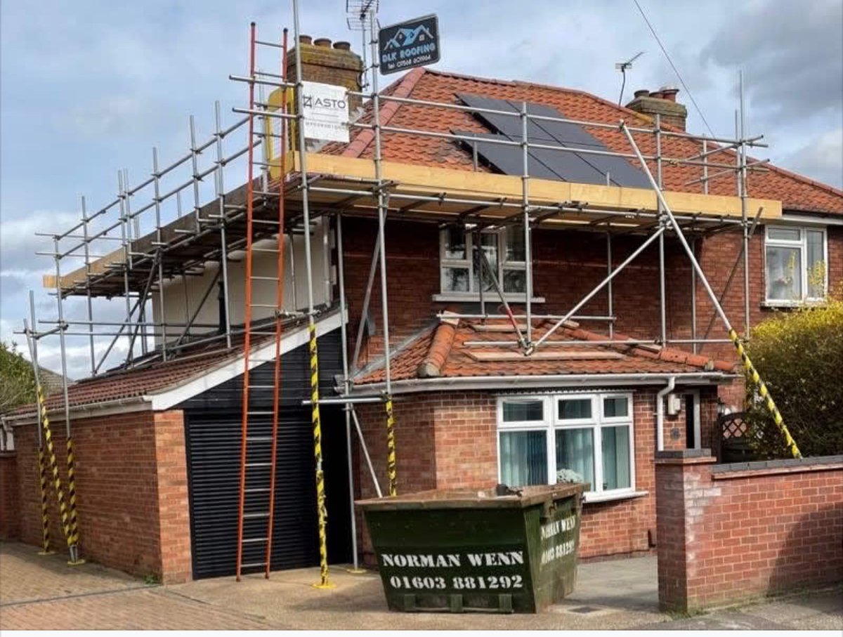 Dlkroofing's tweet image. Increase the safety and the value of your property: contact the roof experts at DLK Roofing Norwich ltd with any questions about roof inspections, refurbishment, re-tiling and more!  
#roofing #roofers #roofingcontractor #norwich #dlkroofing #reroof 

 dlkroofingnorwich.co.uk