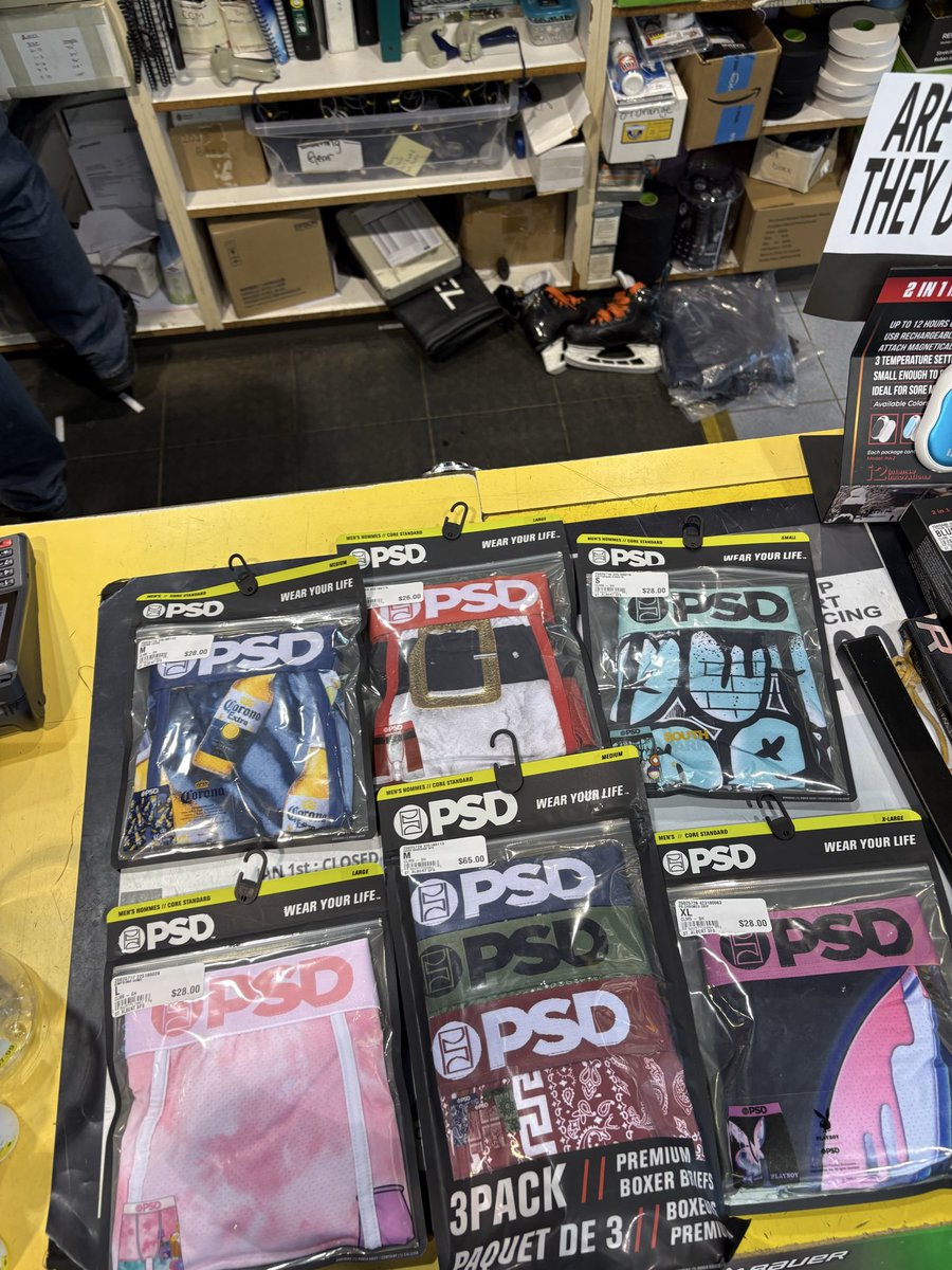 SFSstalbert's tweet image. Happy Christmas Eve Eve! 🎄✨
We’re open till 8 tonight and 9–1 tomorrow for all your last-minute gift needs.

Still tons of great options in-store: 🇨🇦
Canada Olympic jerseys freshly crested with McDavid, MacKinnon, Crosby &amp;amp; Makar, plus new PSD underwear, Good Luck Socks and more