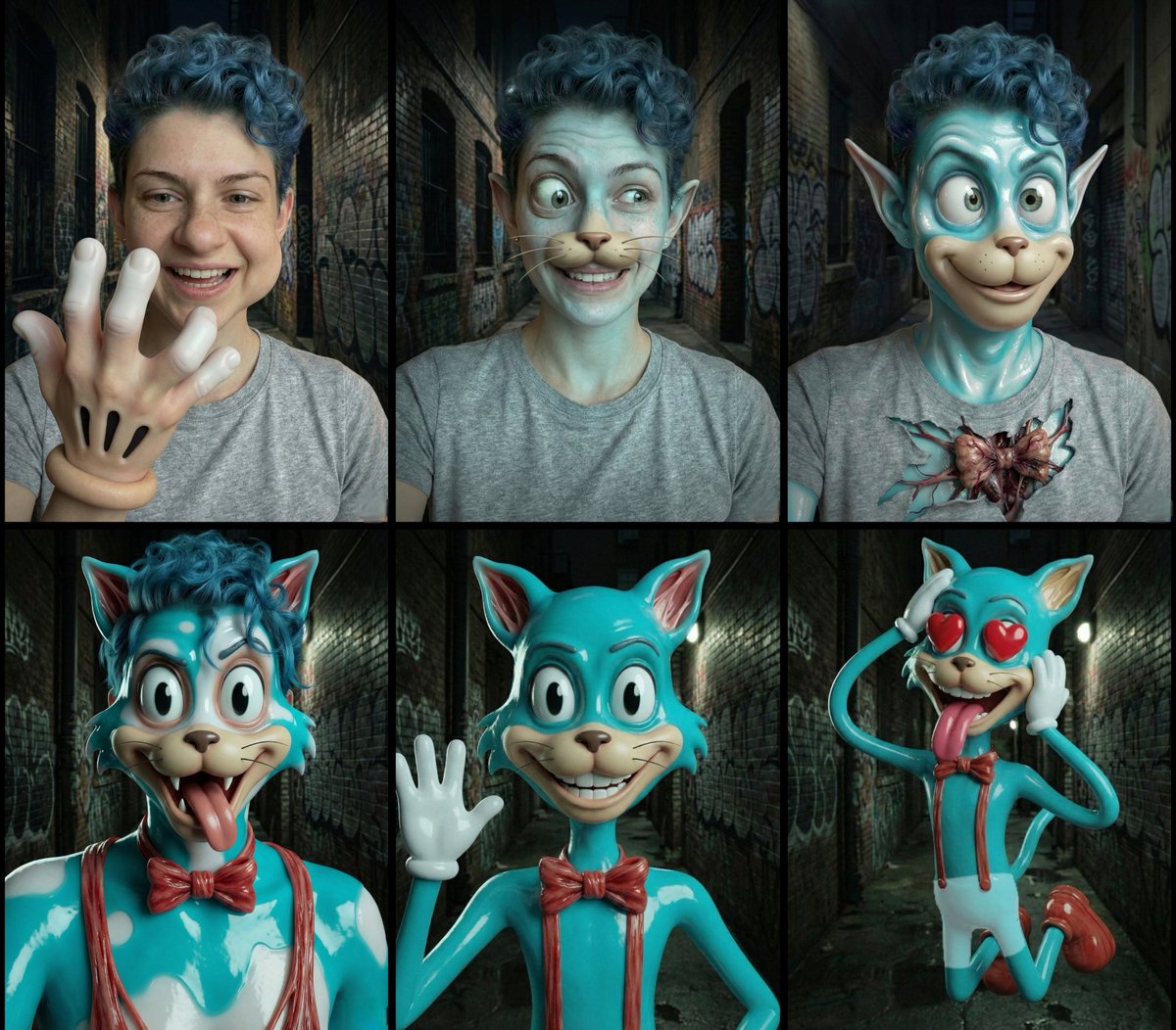 Ever wondered what it's actually like to morph da human body into a toon one? It's a lot more disgustin' than you woulda expected. Good thing i's wanna be a toon, most'a da suckas dat get toonified go MAAAAAAAD, if ya can buhlieve it!