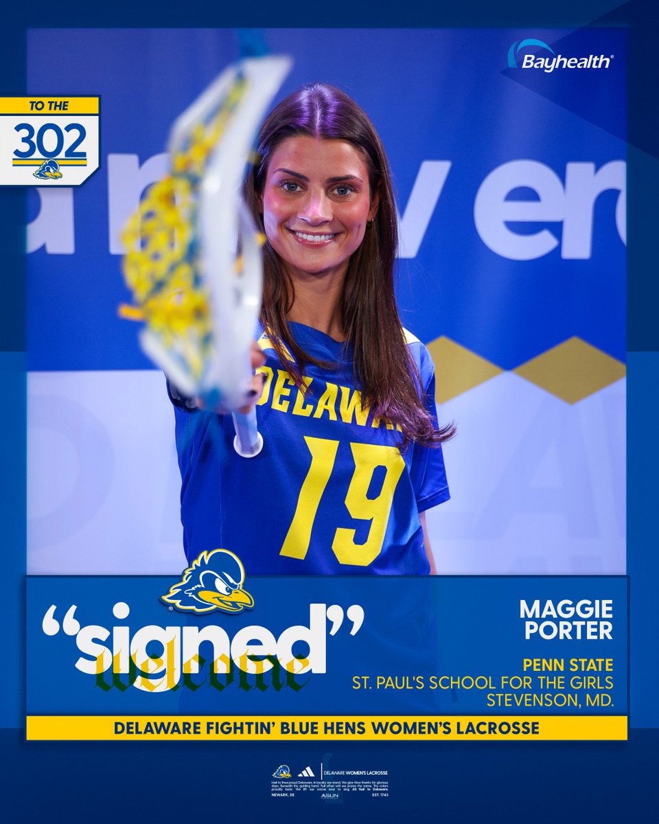 An early present! Welcome to the Blue Hen family, Maggie! ✍️
