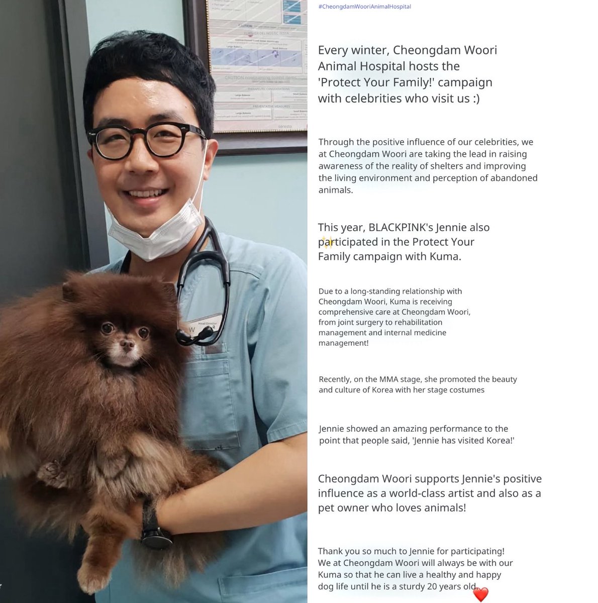 yk2aii's tweet image. #JENNIE is a member of the "PROTECT OUR FAMILY" since 2017 an abandoned dog shelter where she donates food &amp;amp; medicine, we didn't hear about it until the shelter posted photos of its members.