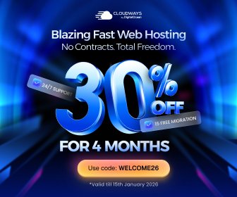 hammer_dam25838's tweet image. OFFER: 30% OFF Hosting

* Scale servers free
* Up to 65% faster with Lightning Tech Stack
* 5 free AI credits and SmartFix
* 24/7 expert support
* Risk-free, cancel anytime
* 30% off for 4 months

* Code: WELCOME26
* Until: 15 January

unified.cloudways.com/signup?id=1720…

#WebHosting
#Blogs