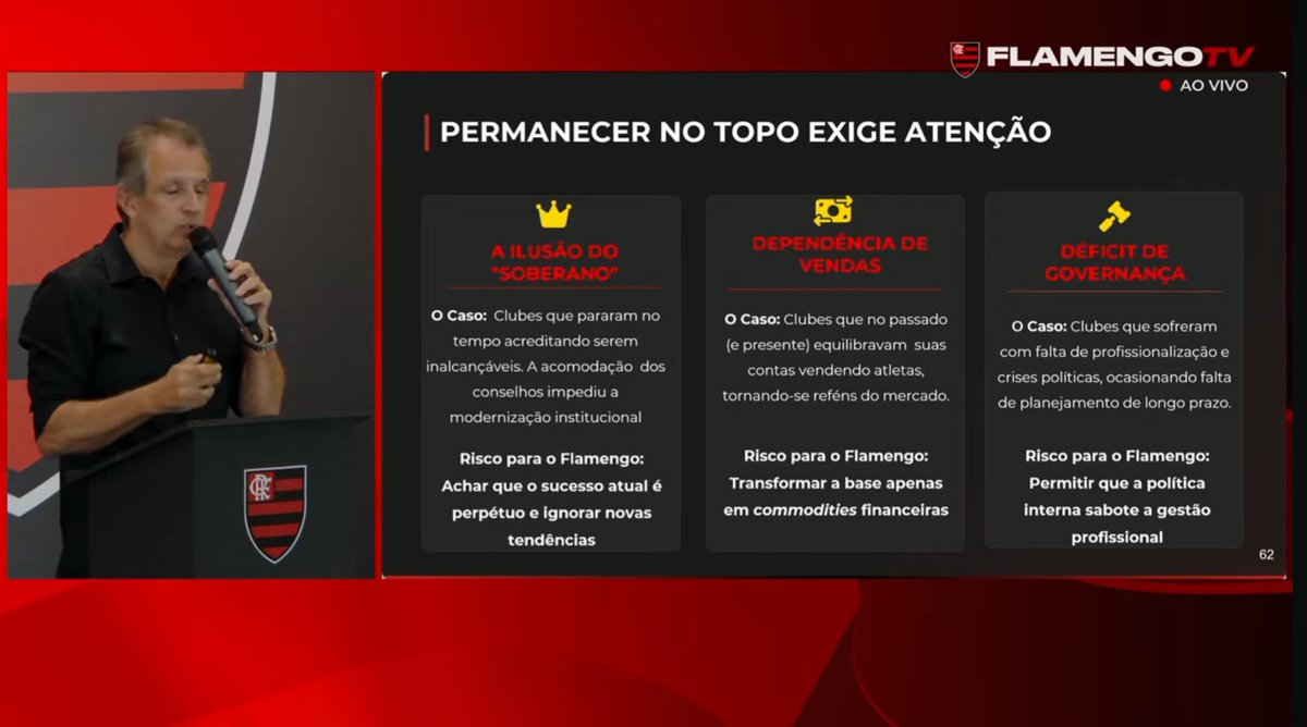 DataFutebol's tweet image. As “atenções” que o Flamengo vai dar pra tentar permanecer no topo

“Ilusão do Soberano”
“Dependência de Vendas”
“Déficit de Governança”