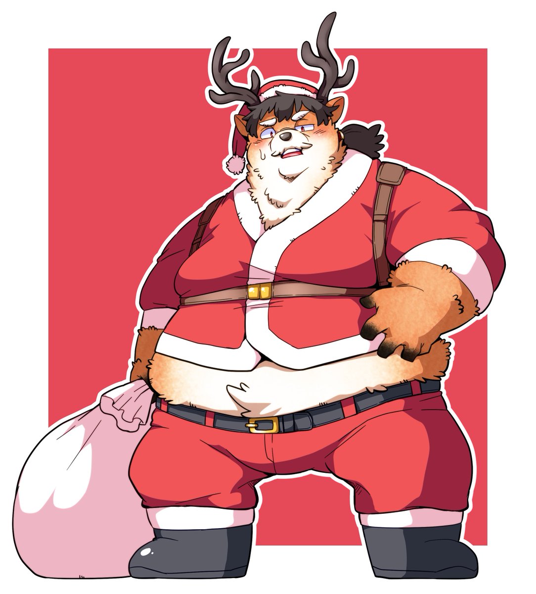 オーダー受付パネル❤︎うたた寝トナカイわんこ そこ家じゃない