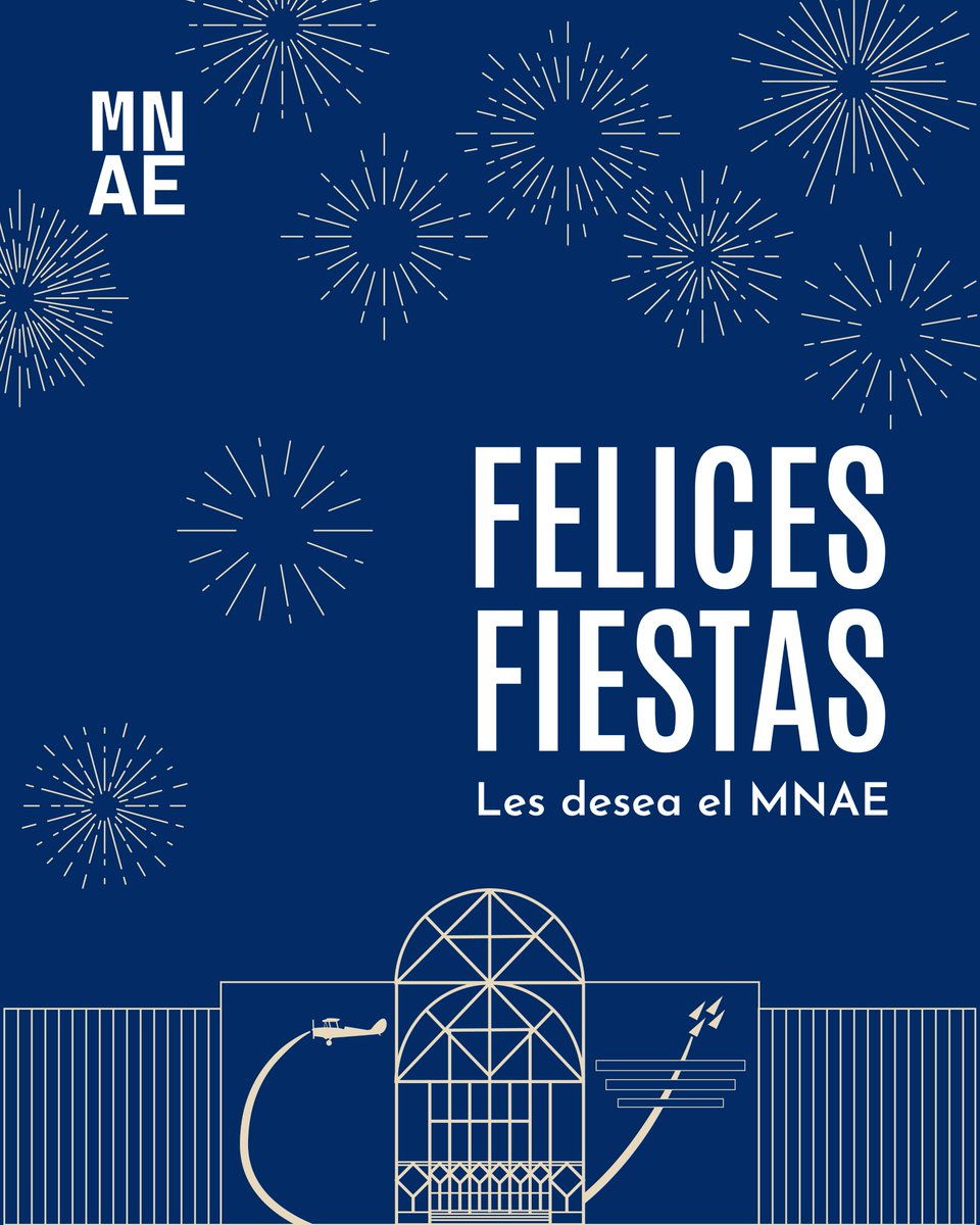 En estas fiestas de Navidad y Año Nuevo, el <a href="/museo_nae/">Museo Nacional Aeronáutico y del Espacio</a>  saluda con afecto a toda la comunidad, agradeciendo a quienes nos acompañaron este año en el recorrido por la historia, la ciencia y la pasión por volar.
¡Les deseamos felices fiestas y un 2026 lleno de grandes vuelos!🎄🎆✈️
