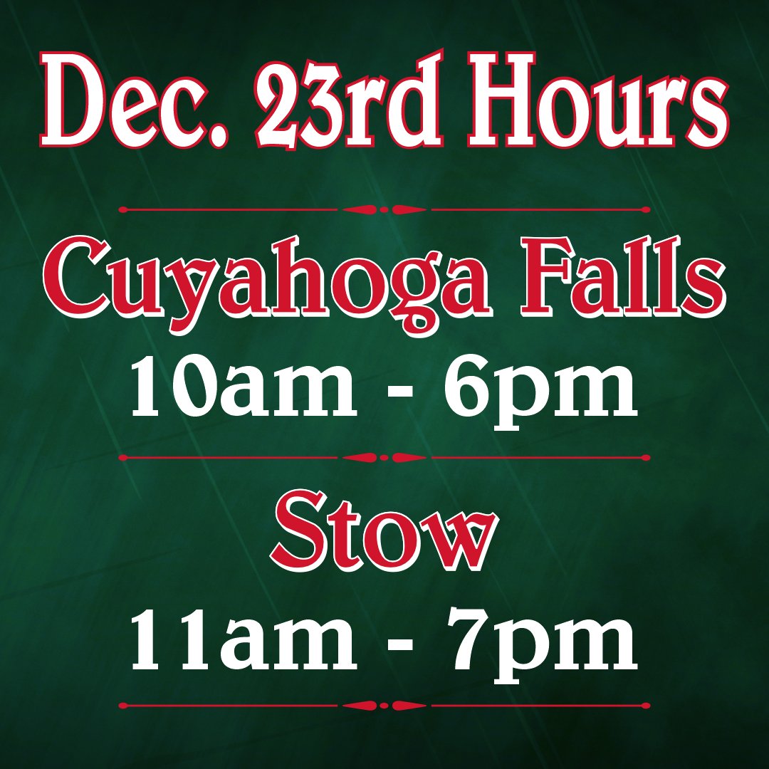 Today is the last day to shop at Young's before Christmas!! 
Stop in, say hi and pick up those last-minute stocking stuffers and gifts to finish your lists!
Reminder: We will be closed Wednesday through Sunday.