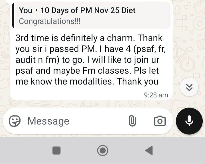 AObilana's tweet image. Joined the 10 Days of PM, after two unsuccessful attempts, and now she passed the third time attending @AOProfServices classes.