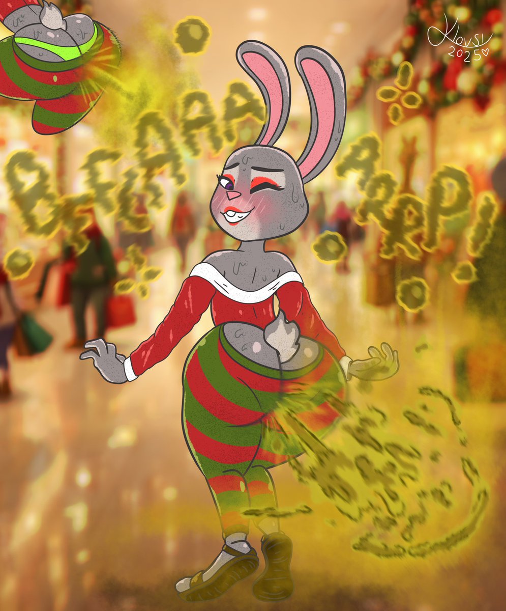 Klovsi's tweet image. Only 1 day until Christmas! 🎄

Commission for @erniebarajas74 :3